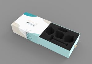 Caja de regalo de cartón rígido con logotipo de impresión personalizado, caja de regalo al por mayor deslizante con cinta, fabricante de China - Product Image 4