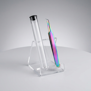 Pince à épiler professionnelle de précision en acier inoxydable plaqué or 10 mm avec capuchon de protection, outil de beauté de Princeton Tools - Product Image 4