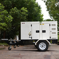 Groupe électrogène diesel silencieux 20-80 kW, démarrage automatique, station d'alimentation portable, petit groupe électrogène électrique pour la maison et l'industrie