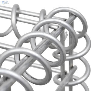 Panier <span class=keywords><strong>gabion</strong></span> pour plantes, soudé, <span class=keywords><strong>à</strong></span> trous carrés, en <span class=keywords><strong>acier</strong></span> <span class=keywords><strong>galvanisé</strong></span> antirouille, résistant aux intempéries, haute capacité de charge, clôture argentée - Product Image 5