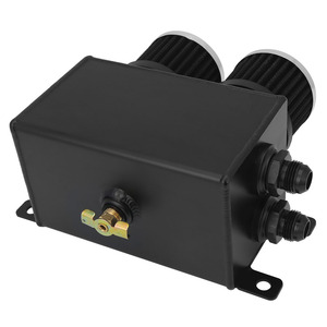 ถังดักน้ำมันอลูมิเนียม10AN พร้อมตัวกรองช่องระบายความร้อน2พอร์ตดีไซน์แบบใหม่ - Product Image 4