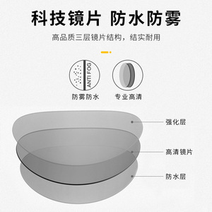 Masque de plongée en verre trempé à deux fenêtres, étanche, anti-buée, vue large à 180°, plongée libre, sports nautiques - Product Image 2