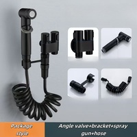 Offre Spéciale Pulvérisateur de Toilette Portable Kit de Douchette WC Haute Pression Double Sortie pour Nettoyage d'Angle