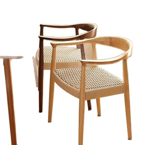 Sang trọng rắn gỗ mây phòng ăn ghế chất lượng cao đồ nội thất rắn gỗ cánh tay <span class=keywords><strong>Kennedy</strong></span> Ghế mây ghế - Product Image 5