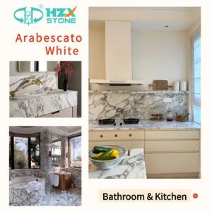 HZX натуральный арабескато мрамор мателрия Кухонная Столешница плита Роскошная итальянская арабескато нормальный дорогой белый мрамор - Product Image 5