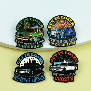 Spilla Smaltata 'Get in Loser' all'Ingrosso, Badge 'We're Bustin Ghost', Spilla per Auto, Gioiello Regalo per Amici - Product Image 3