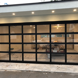 <span class=keywords><strong>Porte</strong></span> <span class=keywords><strong>de</strong></span> <span class=keywords><strong>garage</strong></span> panoramique <span class=keywords><strong>automatique</strong></span> en aluminium moderne, <span class=keywords><strong>coulissante</strong></span> en verre, 8x7, à vue complète, pour la fourniture <span class=keywords><strong>de</strong></span> projets - Product Image 4