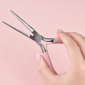Pince à modeler les ongles en acier pour extensions de gel UV, pinces à ongles pour manucure, pinces à pointe longue pour modeler les ongles - Product Image 1