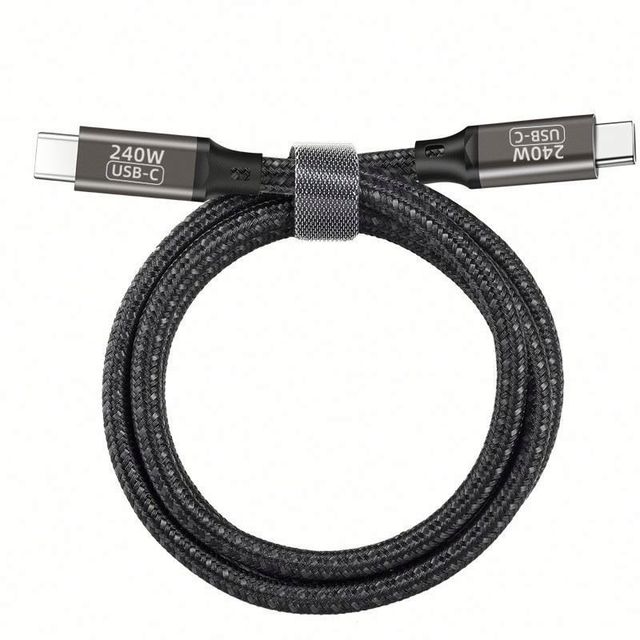 Customized Logo Certificated Label Nylon Braided Material 1m 2m Fast Usbc to Usbc Cable 240w