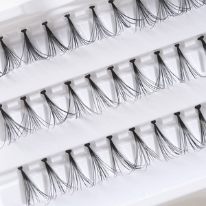 Künstliche Wimpern mit Hühnerfußhaar-Optik, 5P Einzelbüschel, segmentiert, ohne Wurzel, für Wimpernverlängerung, Großhandel, weiche Haare - Product Image 4