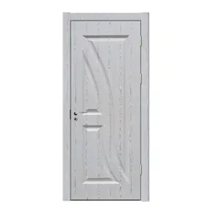 Wholesale construction material PVC Door with WPC door skin and wood skeleton for bedroom for office for interior use