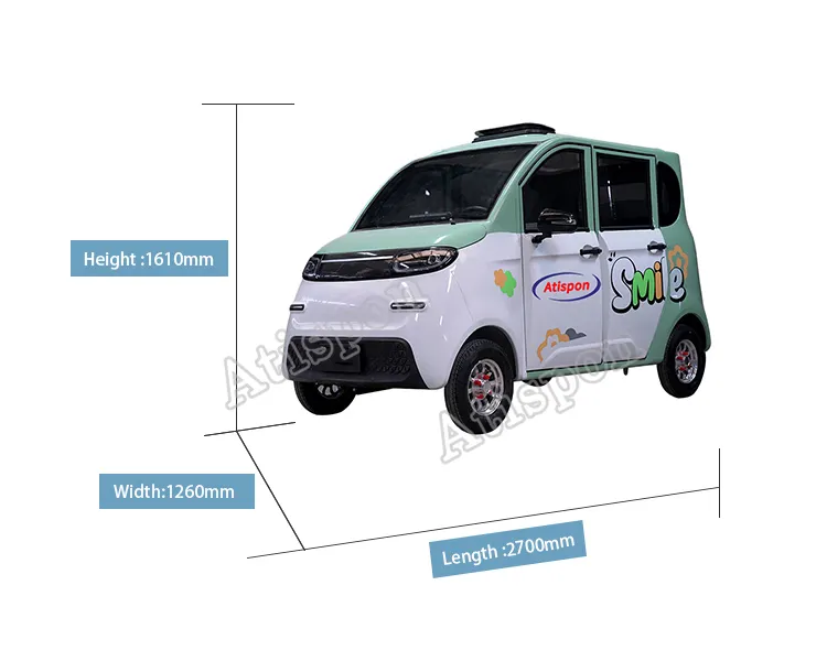 Hot Sale 4 Seatsfour Wheel Drive Electric Four-wheel Vehicle Origin Place Made In China Quadricycle