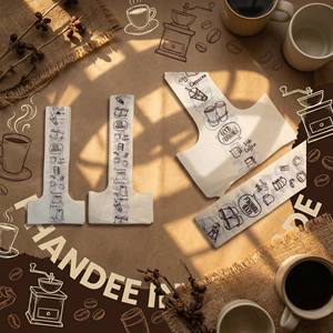 Portavasos Desechable Personalizable de HDPE, 10/12/14 oz, con Diseños Impresos de Café o Frutas, Portavasos para Café, Jugo o Bebidas para Llevar - Product Image 3