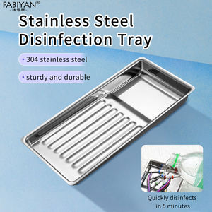 Bandeja de Desinfección de Acero Inoxidable de Alta Calidad para Herramientas de Manicura y Nail Art en Salón de Uñas - Product Image 3