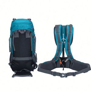 Mochila de Senderismo de Gran Capacidad, Impermeable, de Poliéster, con Marco Externo, para Montañismo, Camping y Viajes, 60L, Venta al Por Mayor de Fábrica - Product Image 1