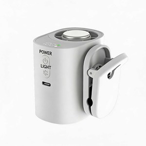 Ventilateur de refroidissement portable WUYANG à clipser sur la ceinture, ventilateur turbo à compression de glace 100 vitesses avec écran LED, mini ventilateur rechargeable par USB - Product Image 1
