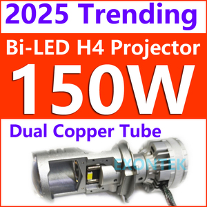 2025 Hot Bán Top người bán L150 H4 chiếu <span class=keywords><strong>150W</strong></span> bi LED đầu ánh sáng H4 ống kính mini tự động Led Đèn Pha Bóng đèn H4 Mini Chiếu - Product Image 3