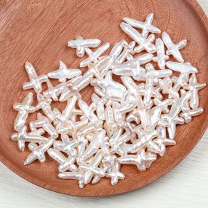 New Baroque Cross <b>Loose</b> <b>Beads</b> Natural Freshwater White Pearl DIY Accessories Wholesale - Product Image 4
