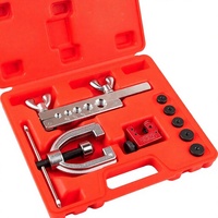 Kit d'outils de sertissage de conduites de frein avec 5 adaptateurs, kit d'outils de sertissage à 45 degrés, kit d'outils de sertissage simple et double