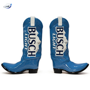 Colorful Hand-Painted Fiberglass Boot Sculpture-Artistic Home Decoration & Garden Folk Art with Sea Theme - Product Image 6