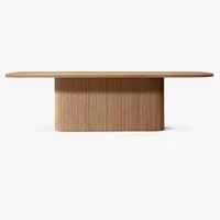 Table à manger en bois massif RH, style campagnard américain, extensible et personnalisable pour la salle à manger/les salles de conférence