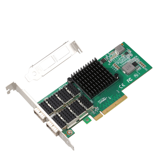 PCIe Gen3.0-8X 40G 2 Port QSFP Low Profile LAN Card Supports Intel/XL710-BM2 Multi-Speed (40G/10G/1G) Internal Wired Stock