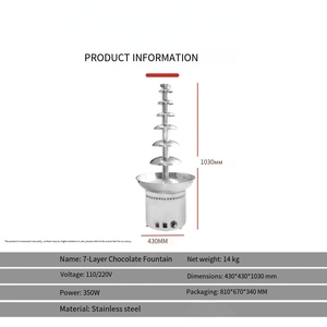 <span class=keywords><strong>Fontaine</strong></span> à <span class=keywords><strong>chocolat</strong></span> pour restaurant, machine à cascade de <span class=keywords><strong>chocolat</strong></span> en acier inoxydable - Product Image 5