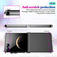 Haute qualité 2.0mm d'épaisseur Transparent TPU + PC étui de téléphone portable avec protecteur d'écran cristal clair couverture souple pour téléphone portable