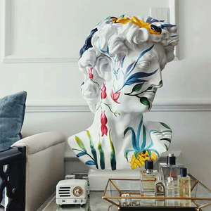 Vendita calda pop art Gallery Home Sculpture Art Femme busto Statue <span class=keywords><strong>david</strong></span> Head <span class=keywords><strong>David</strong></span> Figure Statue gallery Creative Resin <span class=keywords><strong>David</strong></span> - Product Image 3