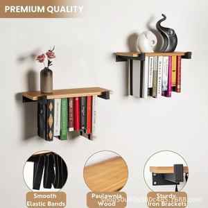 Wooden Floating Wall <b>Shelf</b> 16.5 In X 6.7 In Heavy Duty Storage For Living Room <b>Bedroom</b> Study - Product Image 3