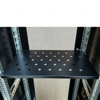 Étagère de serveur fixe 1U en acier galvanisé pour rack 19 pouces, plateau de montage pour armoire de centre de données et stockage d'équipements réseau