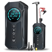 Pompe à air pour voiture, gonfleur de pneus haute pression, démarreur d'urgence tout-en-un 12V, pompe à air pour voiture, camion, moto, SUV