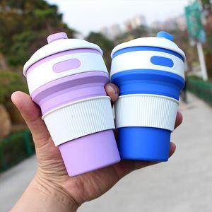 Factory Travel Portable Silicone Folding <b>Cup</b> Telescopic Water <b>Cup</b> Silicone Coffee <b>Cup</b> Collapsible Sports Water Bottle <b>Reusable</b> - Product Image 2