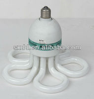 Boîte de couleur CFL grande ampoule lampe à économie d'énergie Lotus forme lumière E27 B22 fleur 105W AC110V AC230V PBT 8000hrs OEM 60 80 0.5 10000