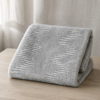 Tissu Jacquard Cationique Lourd à Poil Long et Court Effiloché, Motif Nuage Échelle, en Fausse Fourrure de Lapin pour Coussin de Canapé et Textile de Maison