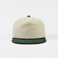 Topi Snapback korduroi 5 panel Retro, topi Snapback datar atasan lembut diskon besar
