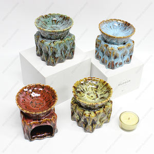 Chauffe-cire carré pour bougies, brûleur de cire parfumée, huile essentielle, encens, céramique, logo personnalisé, encens brillant, AROMATIQUE - Product Image 2