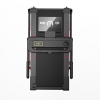 Tapis roulant intelligent pour la maison, modèle pliable d'intérieur avec détection de la fréquence cardiaque, moteur 1,25-4,0 HP, plage de vitesse 1-16 km/h