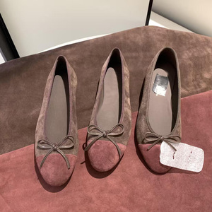 <span class=keywords><strong>Ballerine</strong></span> in Pelle <span class=keywords><strong>con</strong></span> Fiocco e Punta Aperta, Stile Primaverile 2026, Sandali Monopiano da <span class=keywords><strong>Donna</strong></span> - Product Image 3