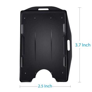 Porte-badge en plastique dur double face portable, pratique et durable, 1 pièce, étui de protection, fournitures scolaires de bureau - Product Image 3