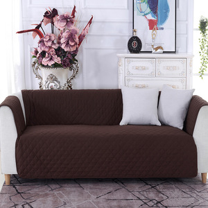 Wear Resistant Pet Scratch Proof Solid Color Brushed Polyester Sofa Cover Throw Blanket With Reversible Dual Side Design - Product Image 1
