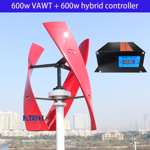 Kit de Generador Eólico de Eje Vertical, Controlador de Viento, Generadores Eólicos Pequeños de 5kw, 3kw, 1kw, Instalación en Azotea - Product Image 2