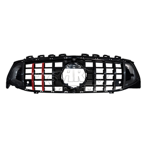 Parrilla de ventilación de parachoques cromada de plástico W118, rejilla frontal embellecedora de parrilla plateada negra para Benz <span class=keywords><strong>CLA</strong></span> Class W118 2020 2021 2022 <span class=keywords><strong>2023</strong></span> 2024 + - Product Image 1