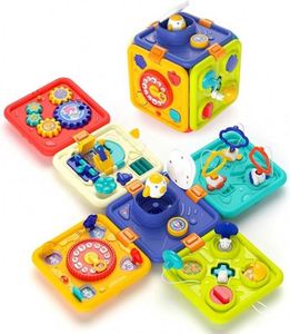 New Arrival Toddlers 6 in 1 Multifunction Detachable Play Early Developmental Educational Baby <b>Activity</b> <b>Cubes</b> Montessori Toy - Product Image 1