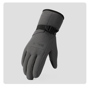 Gants de ski imperméables en polyester pour femmes et hommes, hiver, cyclisme, flocon de neige, moto, écran tactile, chauds, coupe-vent - Product Image 4
