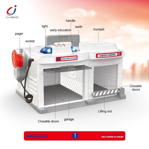 Giocattolo Multifunzionale Chengji: Parcheggio con <span class=keywords><strong>Ambulanza</strong></span> 1:32 in Lega, Interfono, Luci e Musica per Bambini - Product Image 4