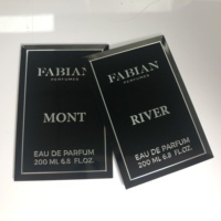 Autocollant adhésif en vinyle d'échantillon original personnalisé de marque privée de parfum de qualité supérieure de fleurs classiques pour la fabrication de bougies