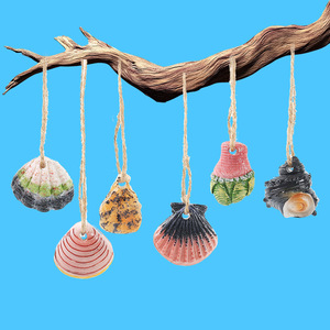Adornos de Resina con Forma de Conchas Marinas, Paquete de Varias Piezas, Decoración de Estilo Costero para Exteriores - Product Image 1