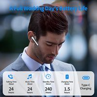 Écouteurs sans fil professionnels à suspension YYK-530, semi intra-auriculaires, confortables à long terme, grande autonomie de la batterie
