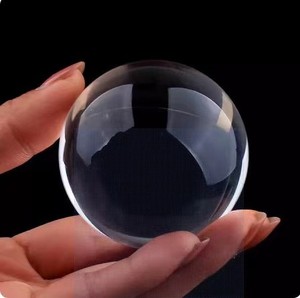 Pujiang Wholesale Custom Different Size Engraving K9 Transparent Crystal Glass Ball Decoration Ball for Office Decoration